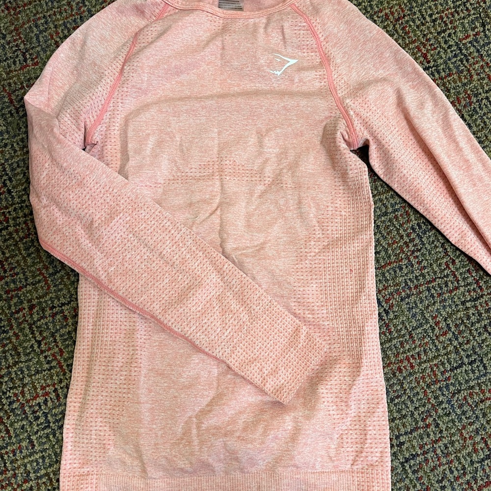 PINK GYMSHARK LONGSLEEVE S